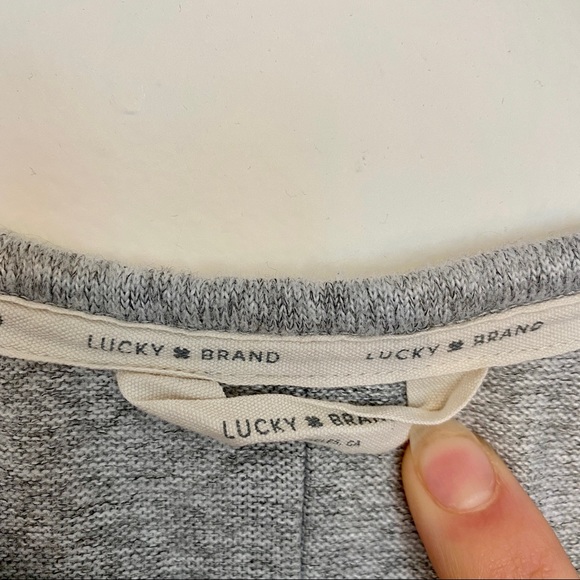 Lucky Brand Gray & Blue Ombre Pullover Sweater M - Picture 4 of 6